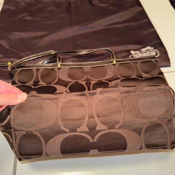 coach brown shoulder bag purse - Picture 5 of 7